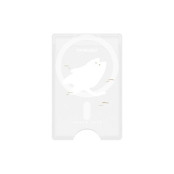 【插畫家聯名】來點動物漂浮白貓MagSafe磁吸卡片夾