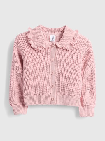 女幼童裝 純棉翻領針織外套-淡粉色
