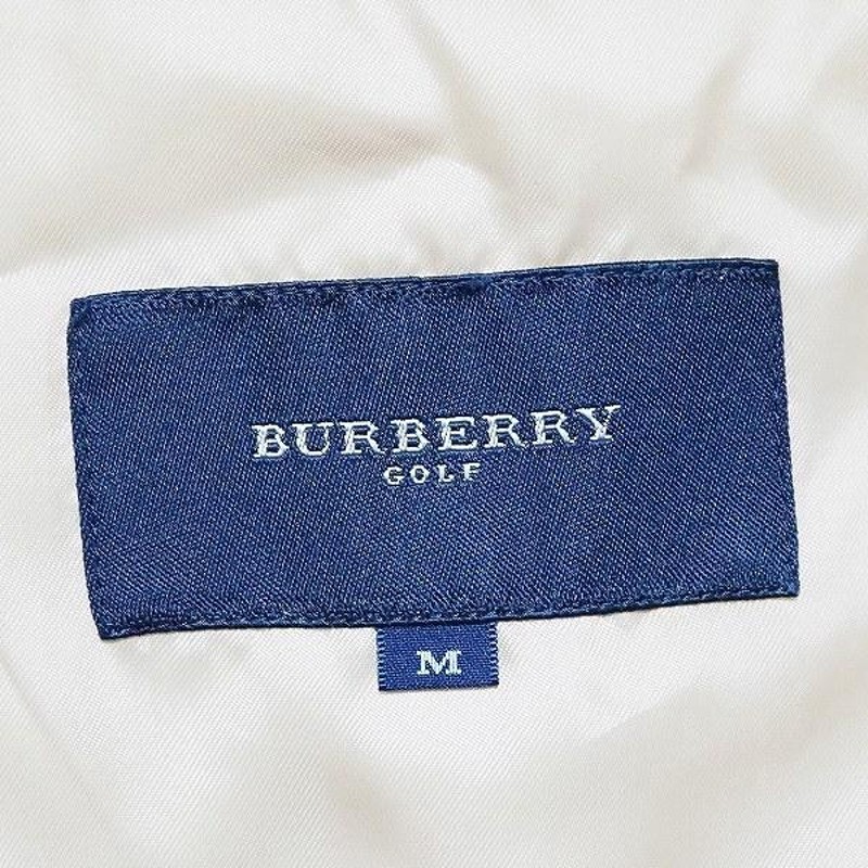 wnc バーバリー ゴルフ BURBERRY GOLF ダウンベスト M 黒 グレー