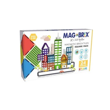 MAGBLOX MAGBRIX 積木磁力片 正方形 24pcs