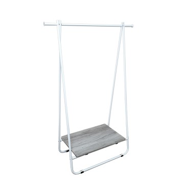 【拜爾家居】A字秒收吊衣架-淬鍊白 台灣製造  可折疊收納吊衣架 擺攤衣架