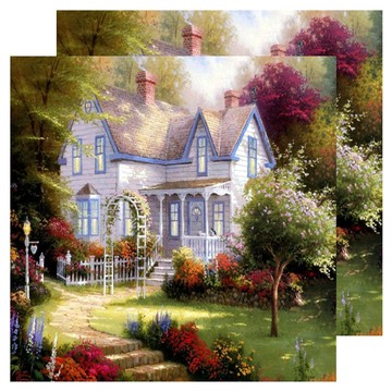 DIY歐風5D立體鑽石畫  D  2個