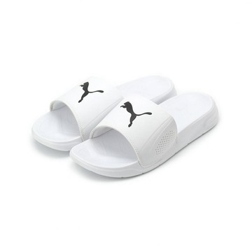 PUMA SOFTRIDE TEAMCAT 運動拖鞋 白 402875-02 男鞋