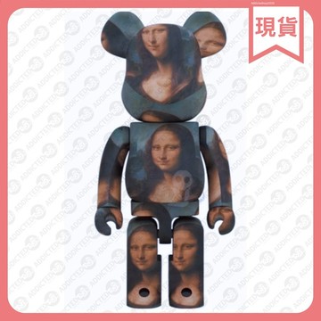 BEARBRICK 蒙娜麗莎 LEONARD DE VINCI MONA LISA 1000%