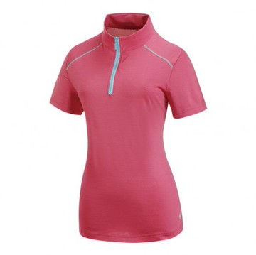 【【蘋果戶外】】山林 31P62 34 深桃紅 女 膠原蛋白排汗衣 抗UV 短上衣 吸濕排汗 消臭抗靜電快乾 春夏 Mountneer