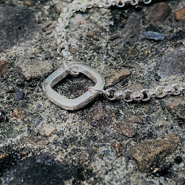 純銀 方型 手鍊  可客製名字 S524