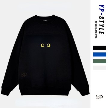 【超絕質感！台灣出貨】重磅韓系寬鬆簡約百搭圓領大學T 休閒百搭上衣 長袖 上衣 打底衫 情侶大學T 長袖T恤 印花大學T