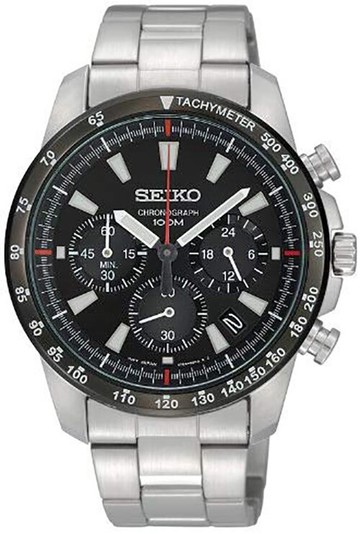 Seiko 精工【日本代購】男士手錶 計時碼表 100Ｍ SSB031PC