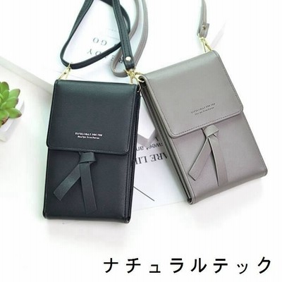 お財布ポシェット スマホポシェット リボン ポシェット 斜めがけ ミニバッグ レディース レディースバッグ 鞄 バッグ ショルダーバッグ ママコーデ 大人カジュ…