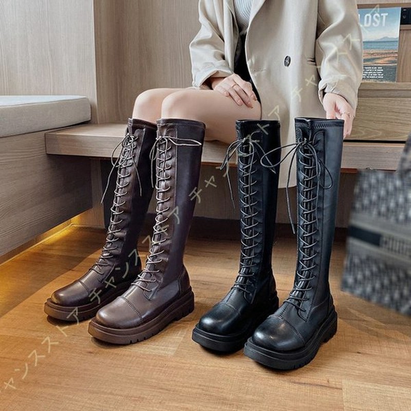 感謝価格 編み上げブーツ レースアップブーツ ブーツ Alrc Asia