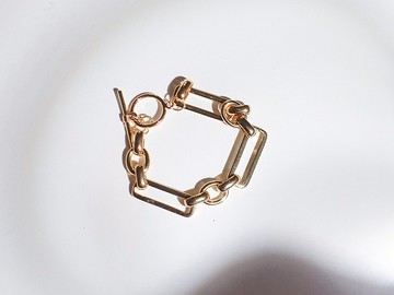 Brooke 金屬鍊 手鍊/銅鍍金/OT扣/日常/禮物