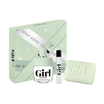 【ROCHAS】羅莎女孩淡香水禮盒(淡香水60ml+7.5ml+香氛皂.附紙袋)