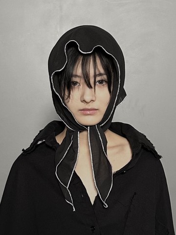 SS25 AMU Unisex Stitch Scarf [BLACK]
