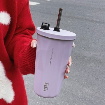 保溫杯 水杯 高顏值保溫杯 水壺保溫杯大容量女生 手拿杯 冰霸杯