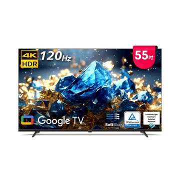 下單九折 Philips 飛利浦 55型 4K舒視藍 GoogleTV智慧顯示器 55PUH7700 贈國際14吋電扇
