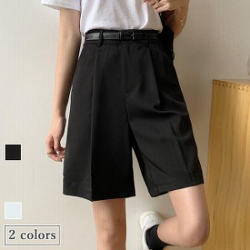ハーフパンツ レディース 5分丈パンツ 夏 ショートパンツ ゆったり 短パン 春 スーツパンツ 五分丈 スラックス 黒 ワイドパンツ 着痩せ 通販 Lineポイント最大1 0 Get Lineショッピング