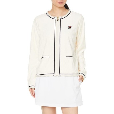 Fila テニス ジャージ ジャケット レディース オフホワイト L Vl2398 通販 Lineポイント最大get Lineショッピング