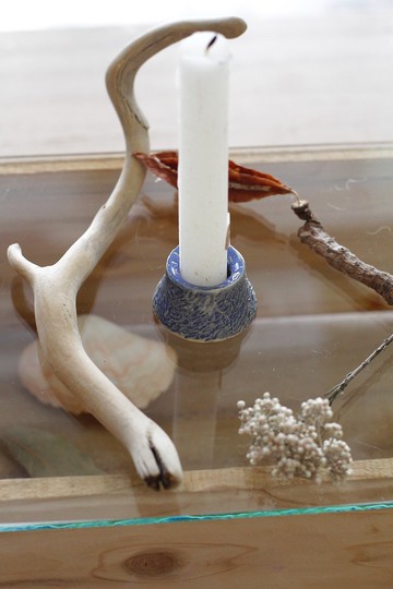 手工製刻紋長型蠟燭燭台7