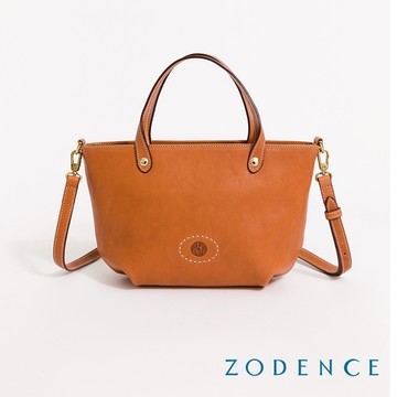 ZODENCE HAN義大利植鞣革2way包 經典駝