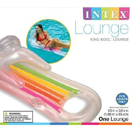 Intex King Kool Lounge Inflatable Swimming Pool Lounger with Headrest (5 Pack)並行輸入