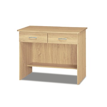 ASSARI-雷吉3尺二抽書桌(寬91x深57x高75cm)梧桐