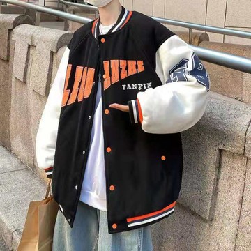 限時優惠 潮流寬鬆夾克情侶外套 hiphop炸街外套爆款2021韓版潮流寬鬆百搭情侶夾克日系vibe棒球服