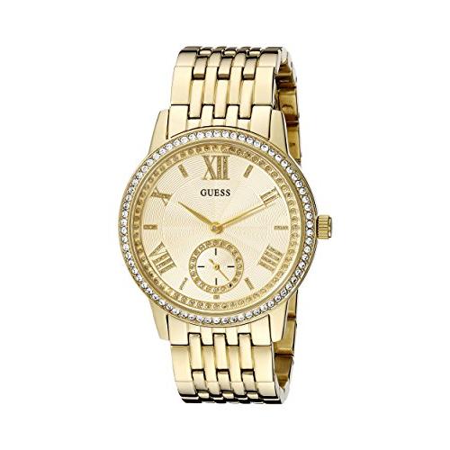 GUESS Women's U0573L2 Classic Gold-Tone Watch with Genuine Crystals 並行輸入 |  LINEショッピング