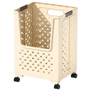 SIANG SI 可疊加洗衣籃 U型款  奶白色  44.5 x 34.5 x 26cm