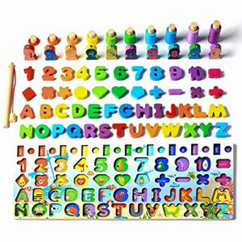 モンテッソーリ 知育玩具 Toxinyuan 木製パズル アルファベット 数字 魚釣り ゲーム 学習玩具 積み木 立体パズル 子供用 男の子 女の子 通販 Lineポイント最大1 0 Get Lineショッピング