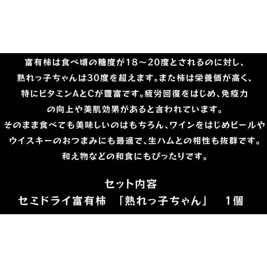 昭和ファーム セミドライ富有柿 熟れっ子ちゃん おためし1個