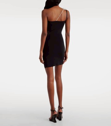 Nensi Dojaka Floral-appliqué asymmetric minidress