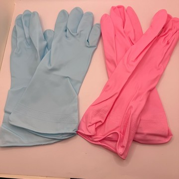 《翔翼玩具》 洗碗手套 防水手套 乳膠手套 清潔手套 藍色手套 粉色手套 單色手套 家事手套 家務手套 59542 安全