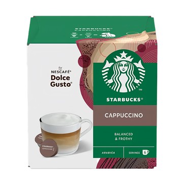 STARBUCKS 星巴克 卡布奇諾咖啡膠囊  20g  6組  1盒