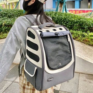🔥優選🔥貓包外出便攜夏季寵物雙肩包狗狗帆布包貓咪背包手提式透氣貓書包