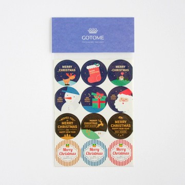 聖誕貼紙 24入| 聖誕禮物聖誕卡片包裝材料 |