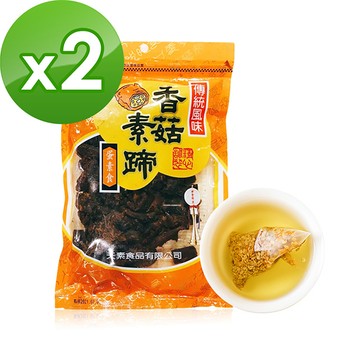 天素食品xi3KOOS 香菇素蹄2包+韃靼黃金蕎麥茶2袋