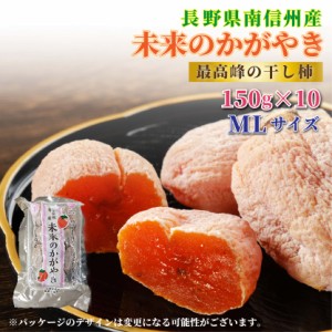 [予約  12月15日-12月31日の納品]  未来のかがやき 約150g × 10p M L 長野県産 お年賀 御年賀 原材料に「市田柿」や「庄内柿（平核無柿