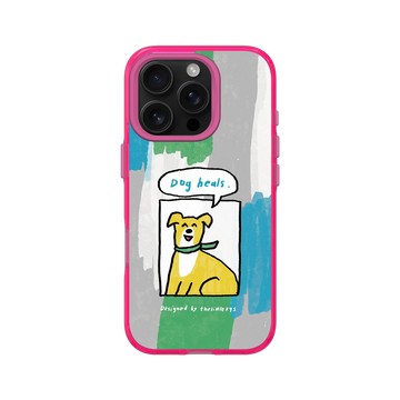 iPhone 16 Pro Clear 粉漾桃 - 小犬工作室 The little K9s - dogs heals