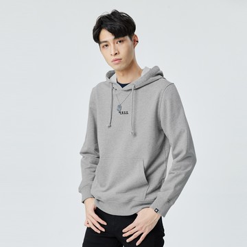 型男基礎個性抽繩連帽TEE(麻灰)-男