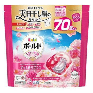 Bold 4D 碳酸機能洗衣膠球 陽光花香  70顆  1袋