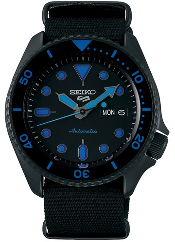 SEIKO 精工 5 Sports 系列潮流機械錶 4R36-07G0A(SRPD81K1)-42.5mm-黑面帆布【刷卡回饋 分期0利率】【APP下單點數13倍送】