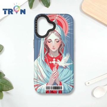 TRON IPHONE 16 聖母水彩 防摔 MAGSAFE 磁吸 太空載具殼 透黑 手機殼