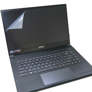 【Ezstick】MSI 微星 GS66 12UGS 12UHS 靜電式筆電螢幕貼｜鏡面/霧面可選