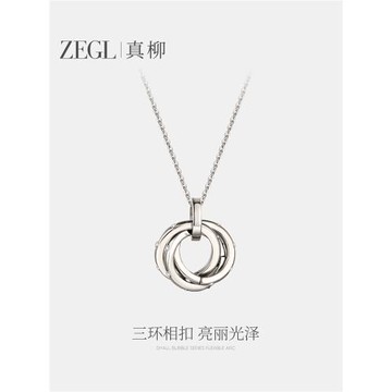 ZEGL圓環項鏈女毛衣鏈長款2025年新款爆款高級感秋冬百搭衛衣飾品