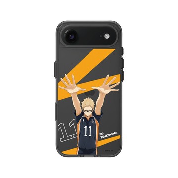 iPhone Air Clear (相機按鈕) 酷墨灰 - 排球少年 Haikyu!! - 攔網吧！月島