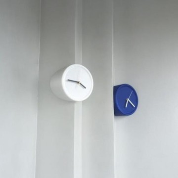 ins風客廳轉角時鐘創意拐角掛鐘簡約陽角墻面裝飾鐘表掛墻感