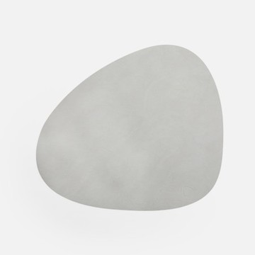LIND DNA Nupo皮革曲線餐墊 藍灰