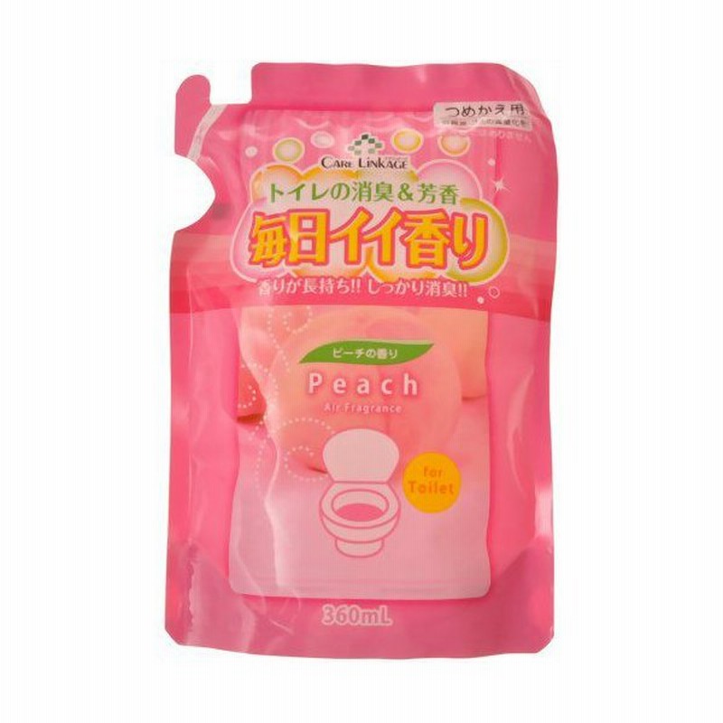 ケアリンケージ 毎日イイ香り 液体芳香剤 トイレ用 ピーチ 詰替用 360ml 通販 Lineポイント最大0 5 Get Lineショッピング