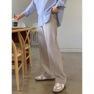 MRCYC西褲男士春秋季韓版寬松潮流高級感西裝褲子垂墜感直筒長褲