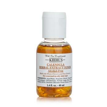 Kiehl's 契爾氏 金盞花植物精華爽膚水無酒精成份(中性至油性皮膚) 40ml/1.4oz-化妝水/保濕噴霧